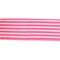 LaRibbons 2 1/2" Wired Ribbon, Hot Pink/White Stripe, 10 Yard Roll